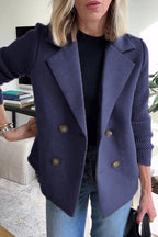 Sorelle™ Elegant Knit-Sleeve Blazer