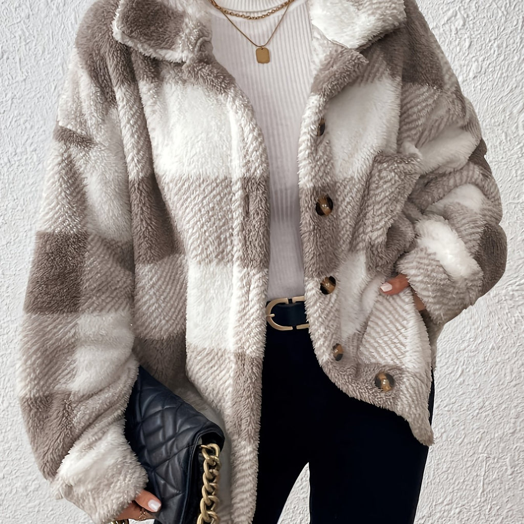 Marlowe™ Cosy Plaid Jacket