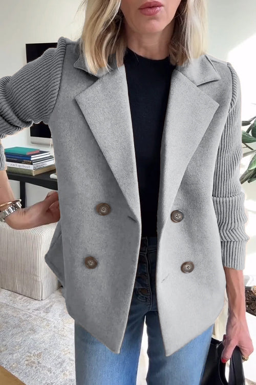Sorelle™ Elegant Knit-Sleeve Blazer
