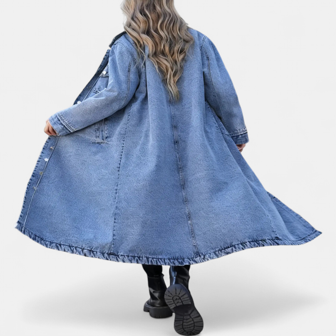 DENIM™ – Oversized Long Denim Coat
