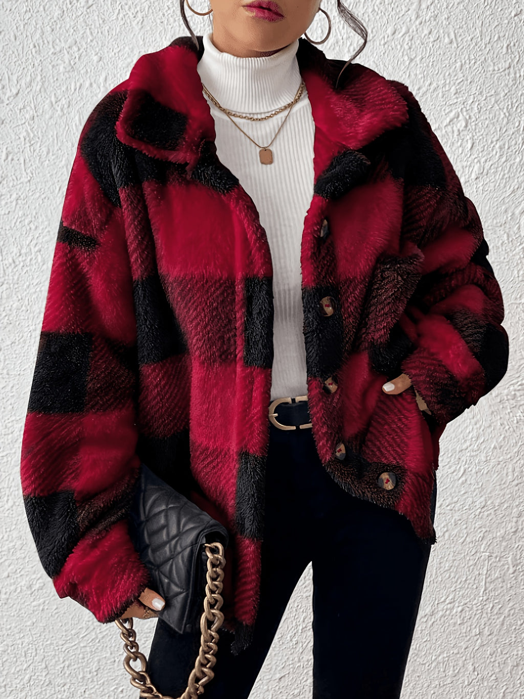 Marlowe™ Cosy Plaid Jacket