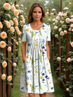 GEORGINA | ELEGANT DRESS WITH TUMMY COVERAGE