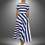 DIANE™ – Effortless Modern Stripe Dress