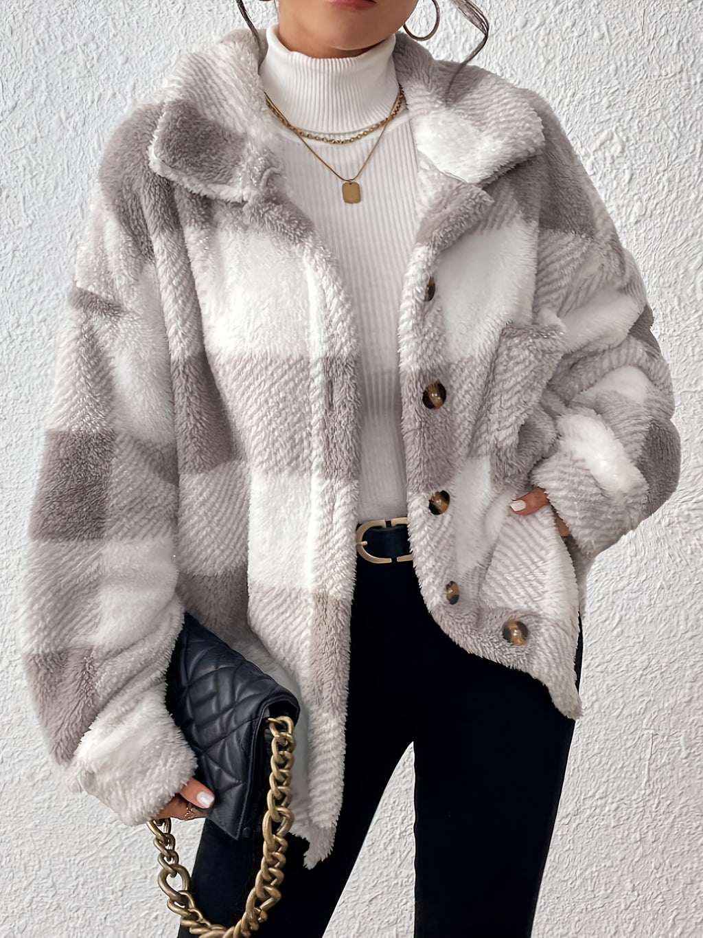 Marlowe™ Cosy Plaid Jacket