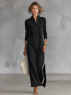 Marlowe™ Contrast-Trim Maxi Dress