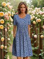 GEORGINA | ELEGANT DRESS WITH TUMMY COVERAGE