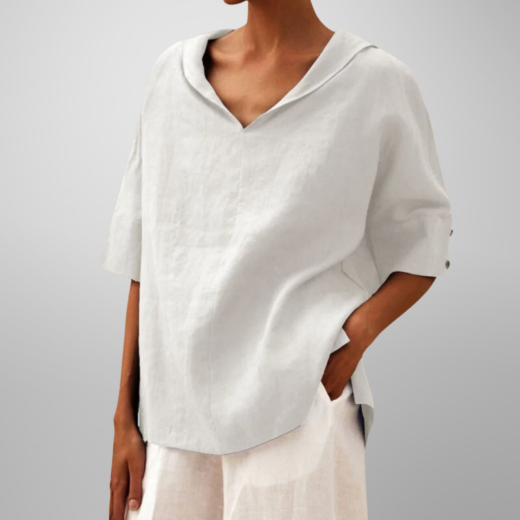 LUCY™ – Cotton Loose-Fitting Blouse