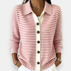 Nola™ Striped Button Cardigan