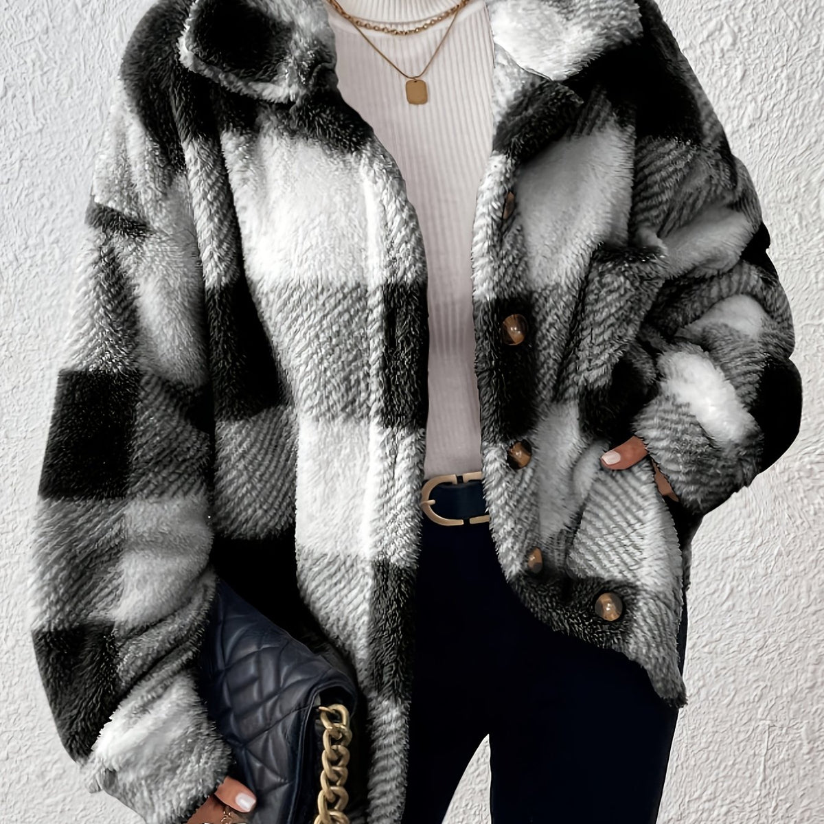 Marlowe™ Cosy Plaid Jacket