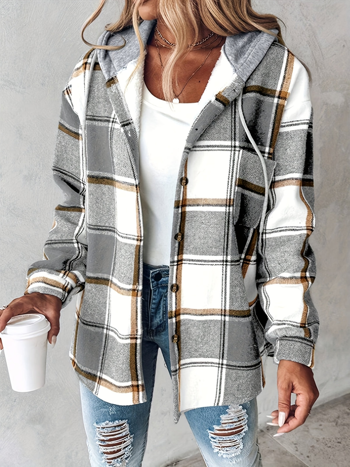 Elara™ Cosy Hooded Shacket