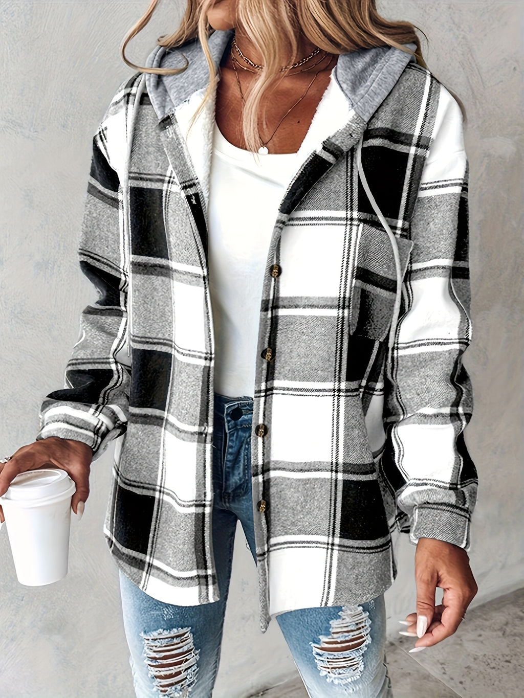 Elara™ Cosy Hooded Shacket