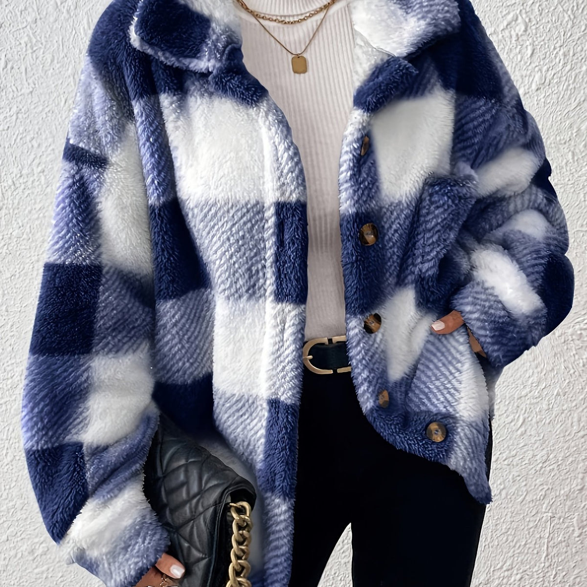 Marlowe™ Cosy Plaid Jacket