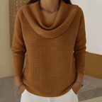 Wrenley | Waterfall Collar Knit Jumper