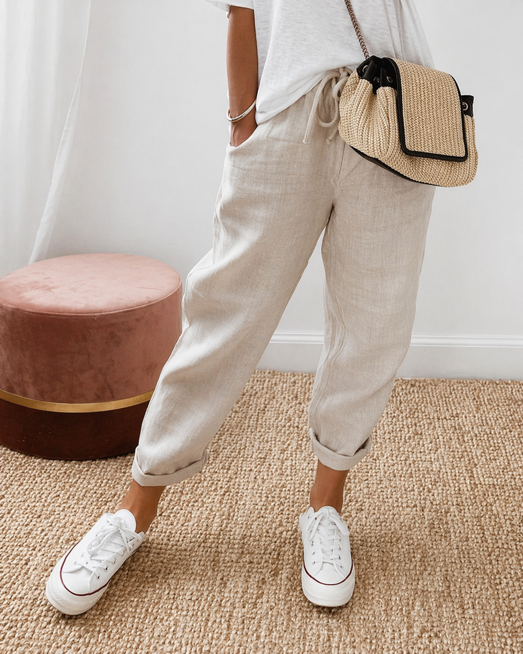 Nora Relaxed Linen Trouser
