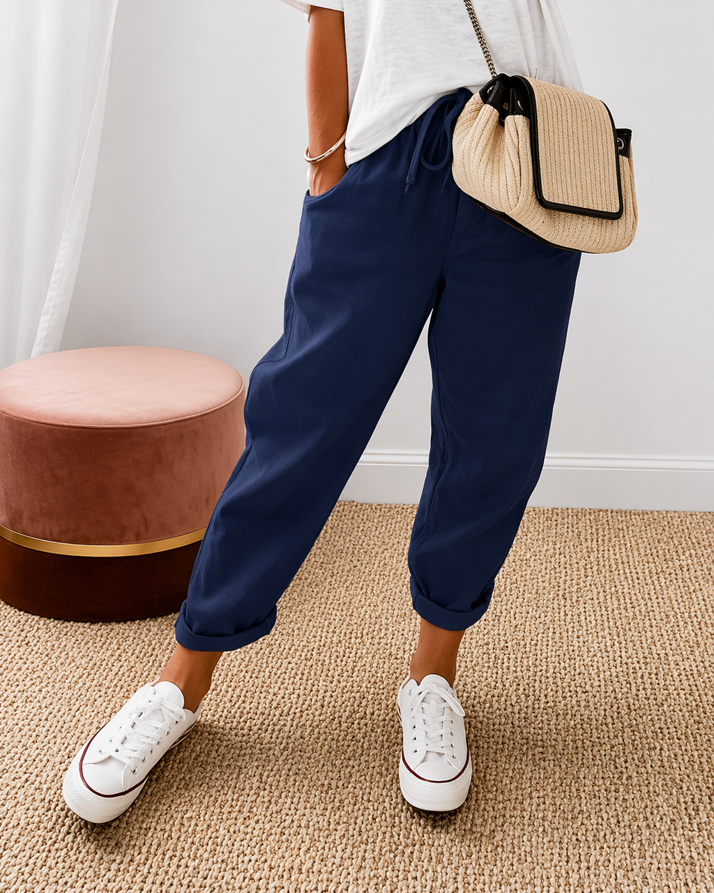 Nora Relaxed Linen Trouser