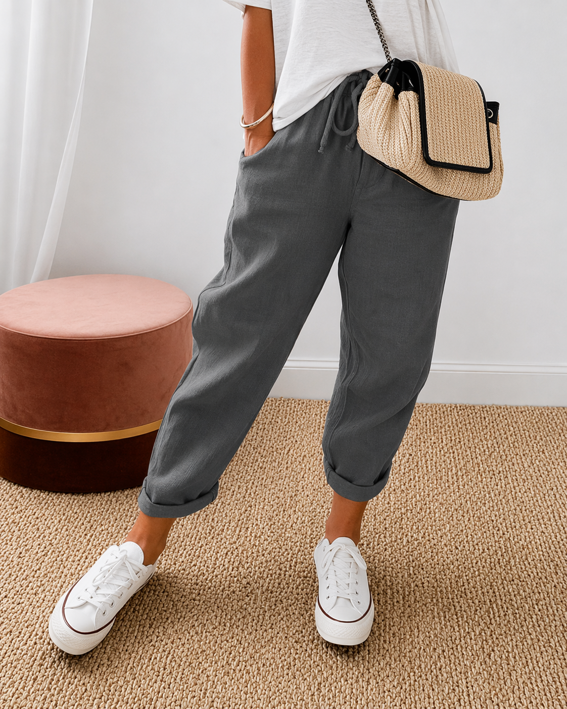 Nora Relaxed Linen Trouser