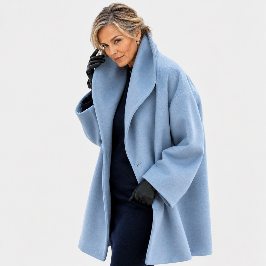 Brigitta™ | Oversized Wide-Collar Coat