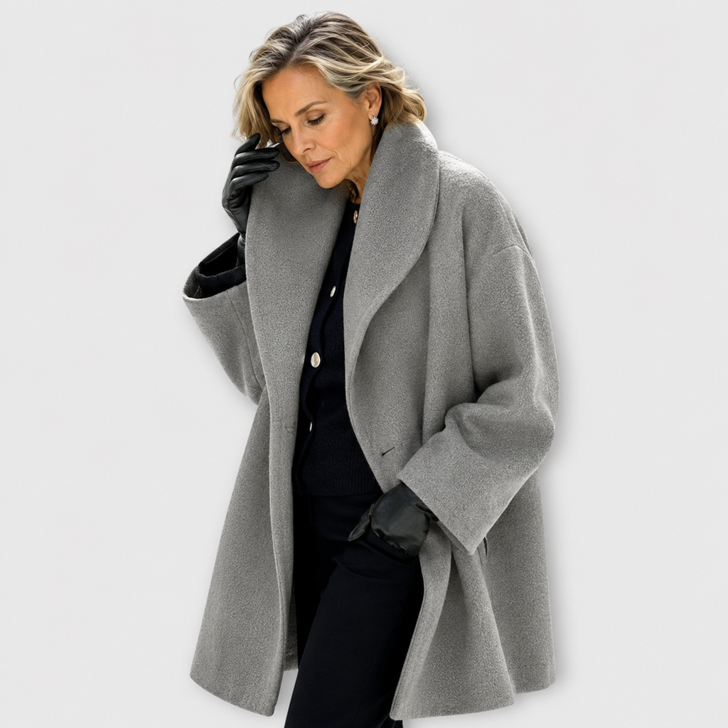 Brigitta™ | Oversized Wide-Collar Coat