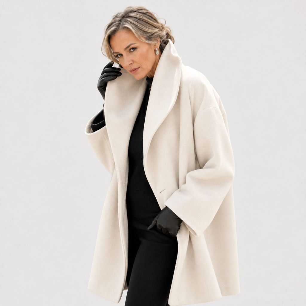 Brigitta™ | Oversized Wide-Collar Coat