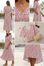 Romy Polka Midi Dress