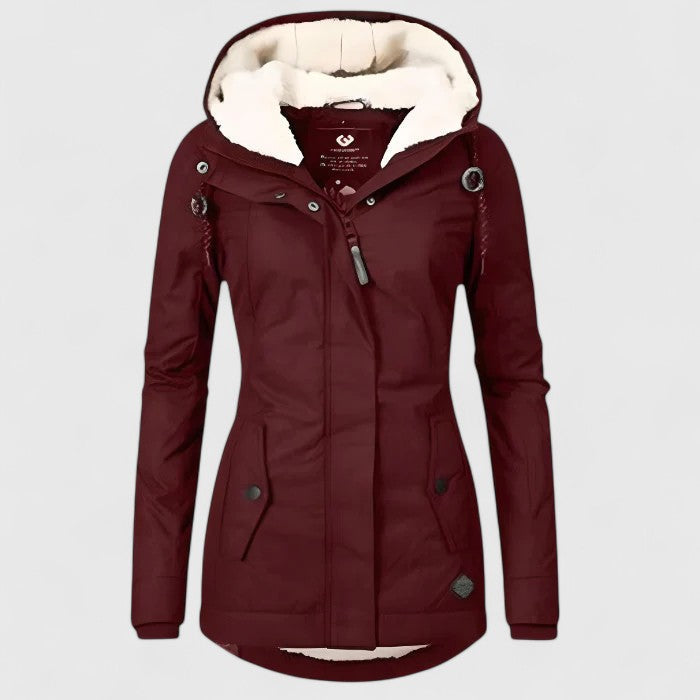 Penelope™ | Warm Fleece-Lined Waterproof Hooded Parka