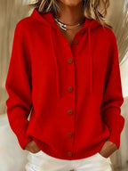 Brenda™ | Cozy Button Cardigan Hoodie