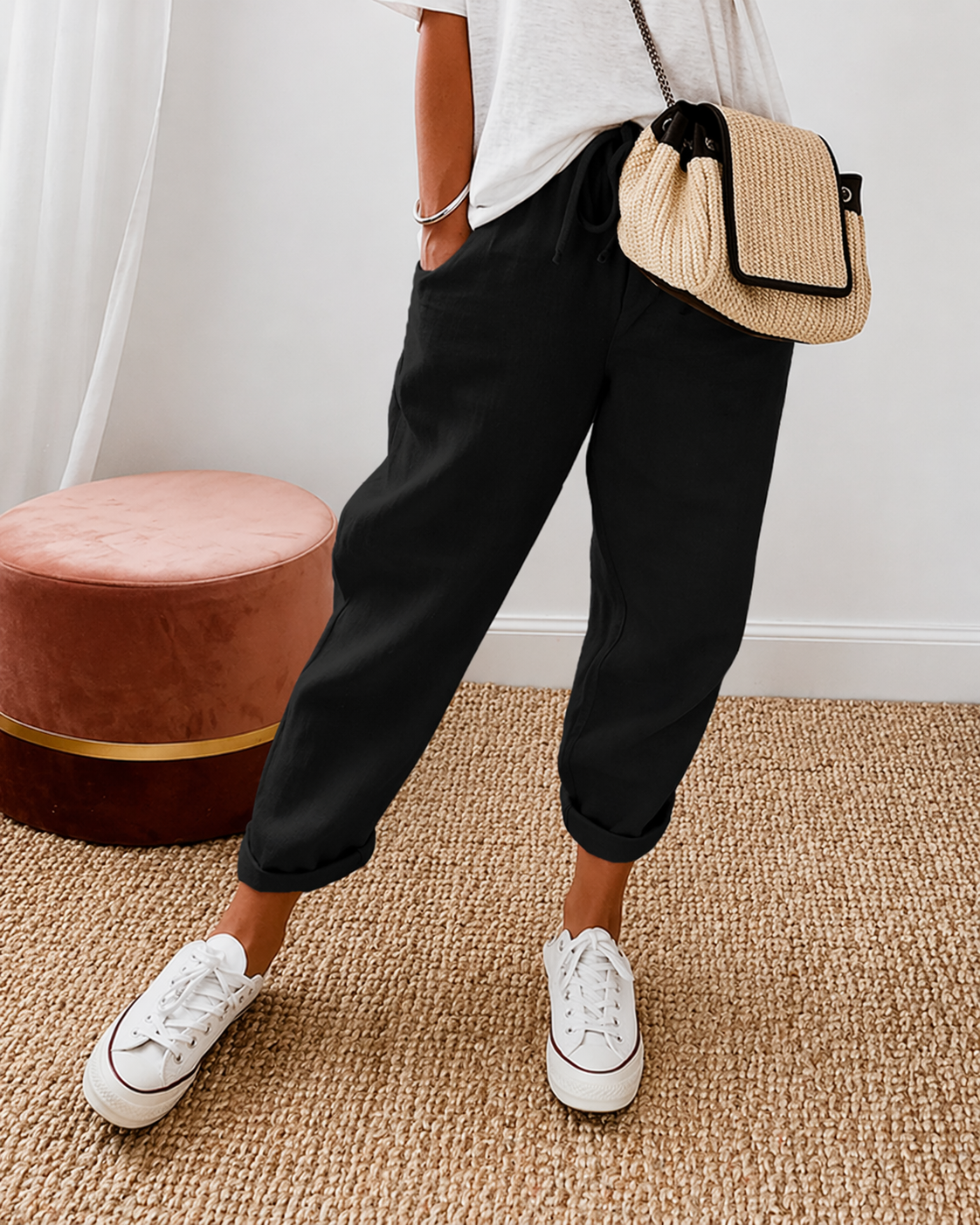 Nora Relaxed Linen Trouser
