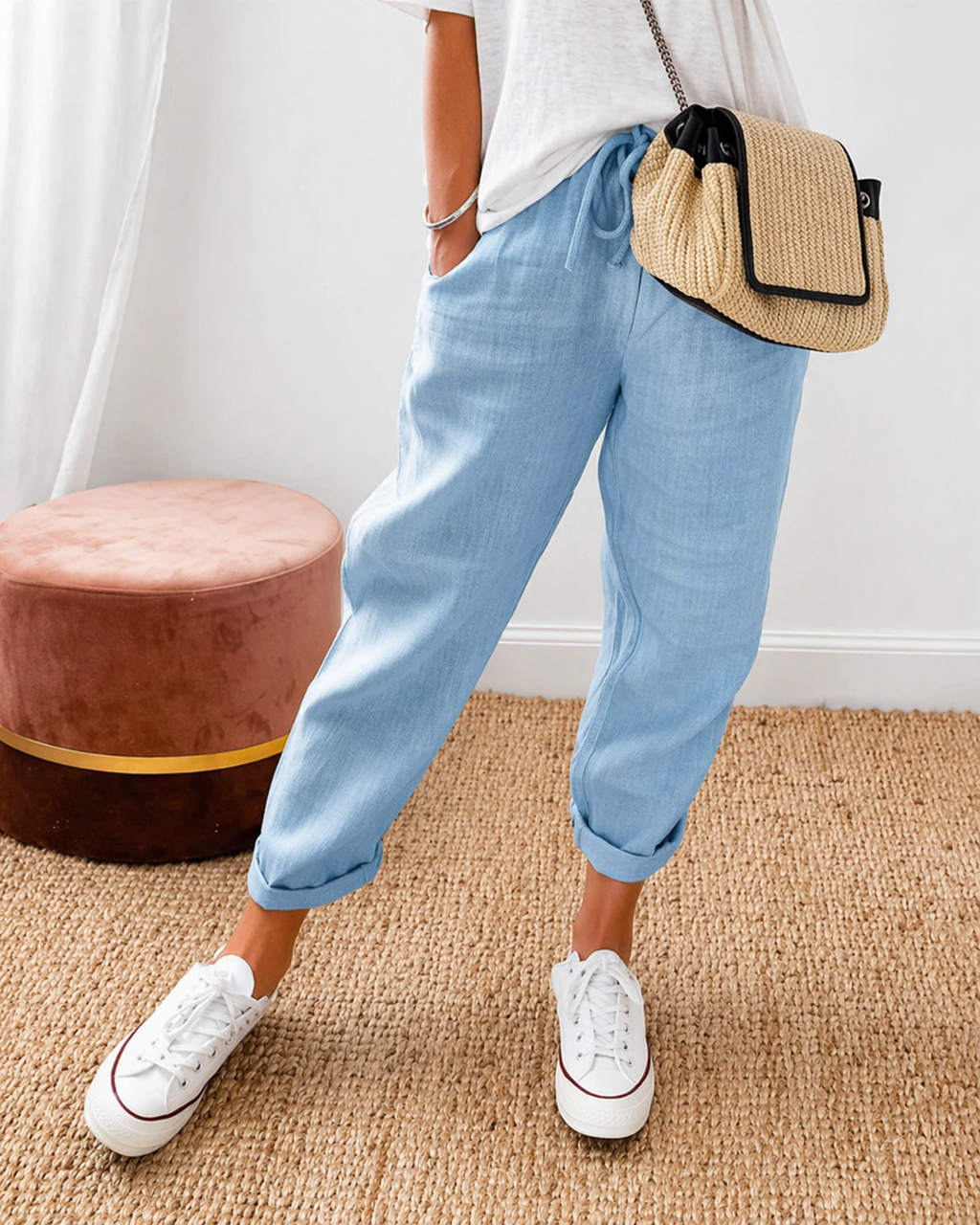 Nora Relaxed Linen Trouser