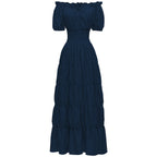 AIZA™ – Classic Corset Long Retro Maxi Dress
