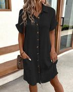 SAVANNAH™ – Cotton Everyday Shirt Dress