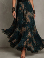 Floral Chiffon Maxi Dress