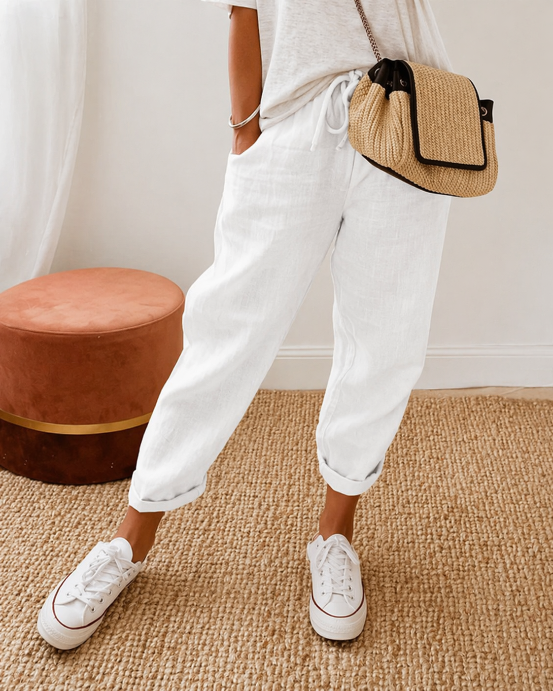 Nora Relaxed Linen Trouser