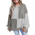 VICTORIA™ - Casual Long Sleeve Pullover with Crewneck for Daily Outfits
