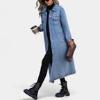 DENIM™ – Oversized Long Denim Coat