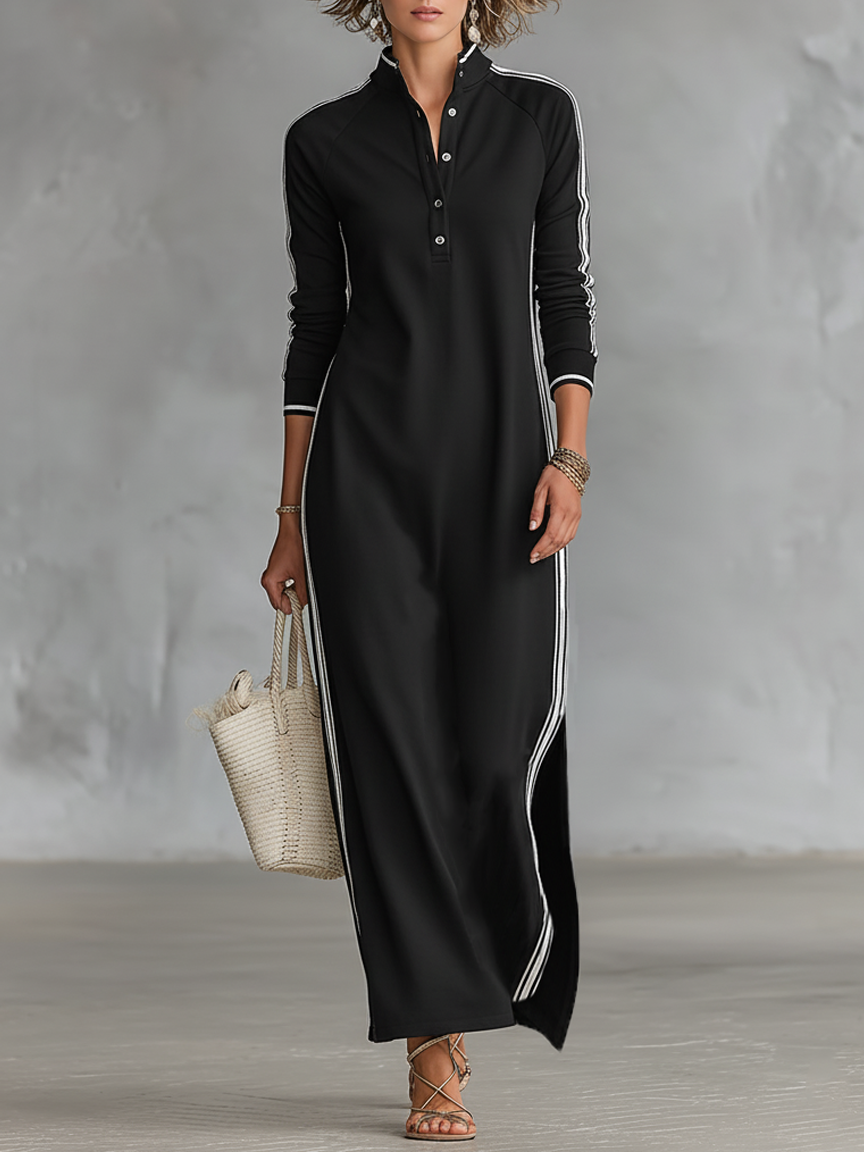 Marlowe™ Contrast-Trim Maxi Dress