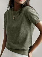 CIELA™ – Lightweight Short Sleeve Crewneck Pullover Top