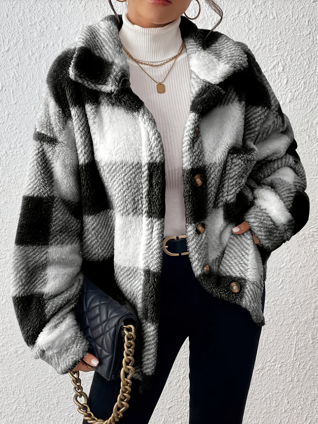 Marlowe™ Cosy Plaid Jacket