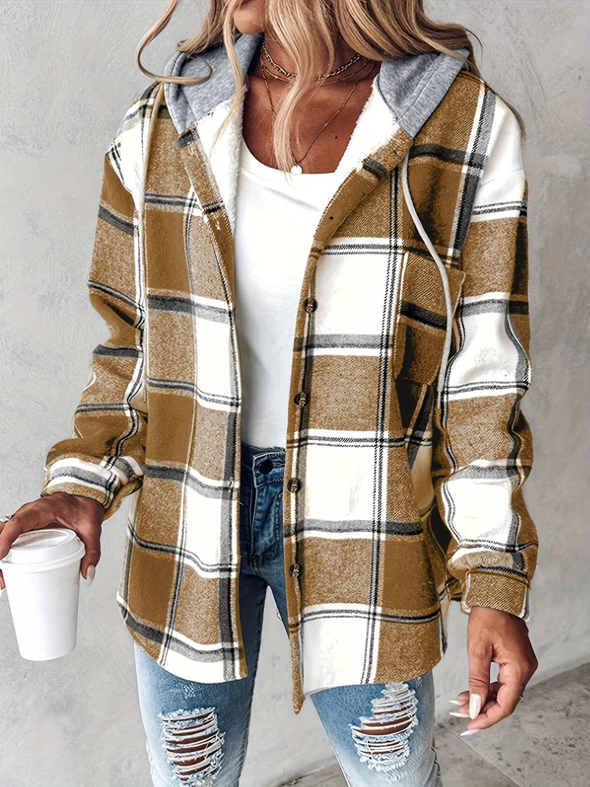 Elara™ Cosy Hooded Shacket