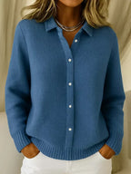 Katrina | Textured Knit Button Cardigan