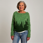 Women’s Forest Graphic Knit Pullover Sweater
