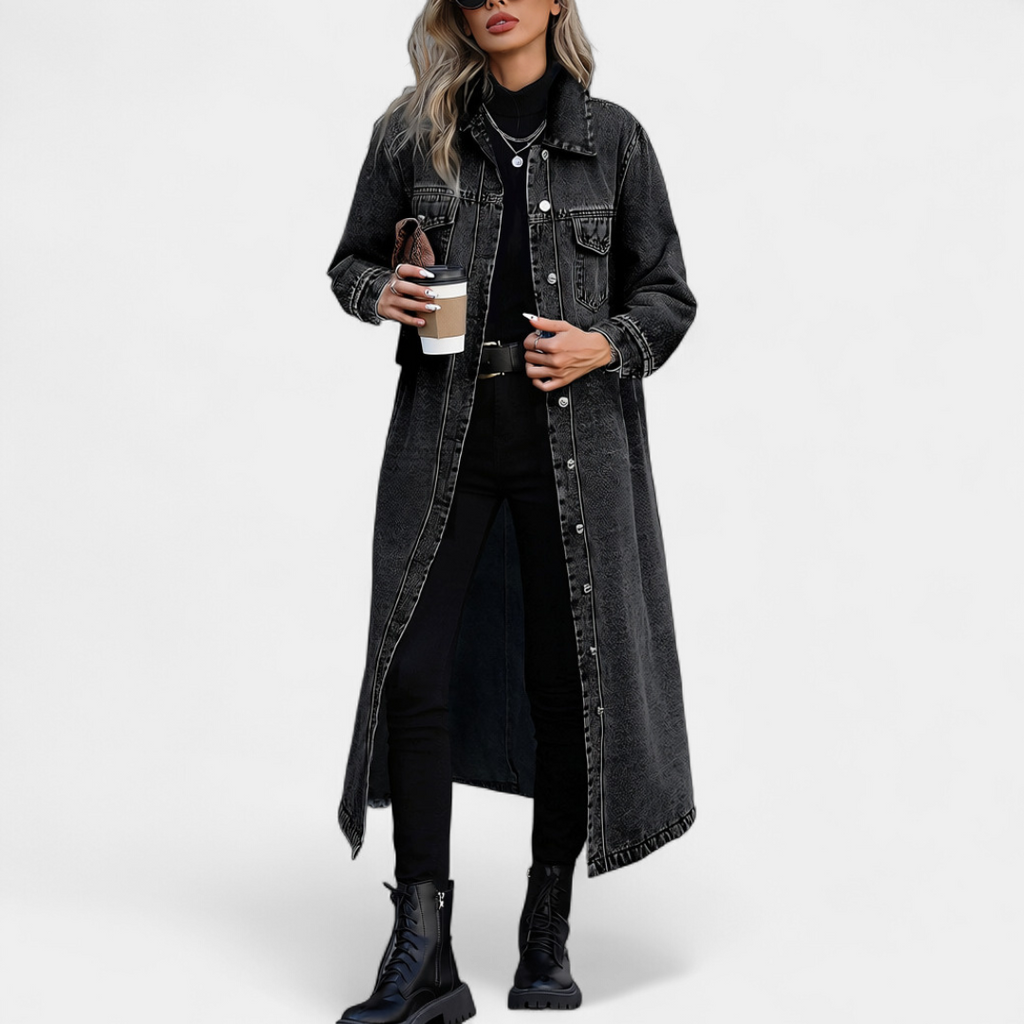 DENIM™ – Oversized Long Denim Coat