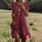 TAMIKA™ – Chic Short Sleeve Dress